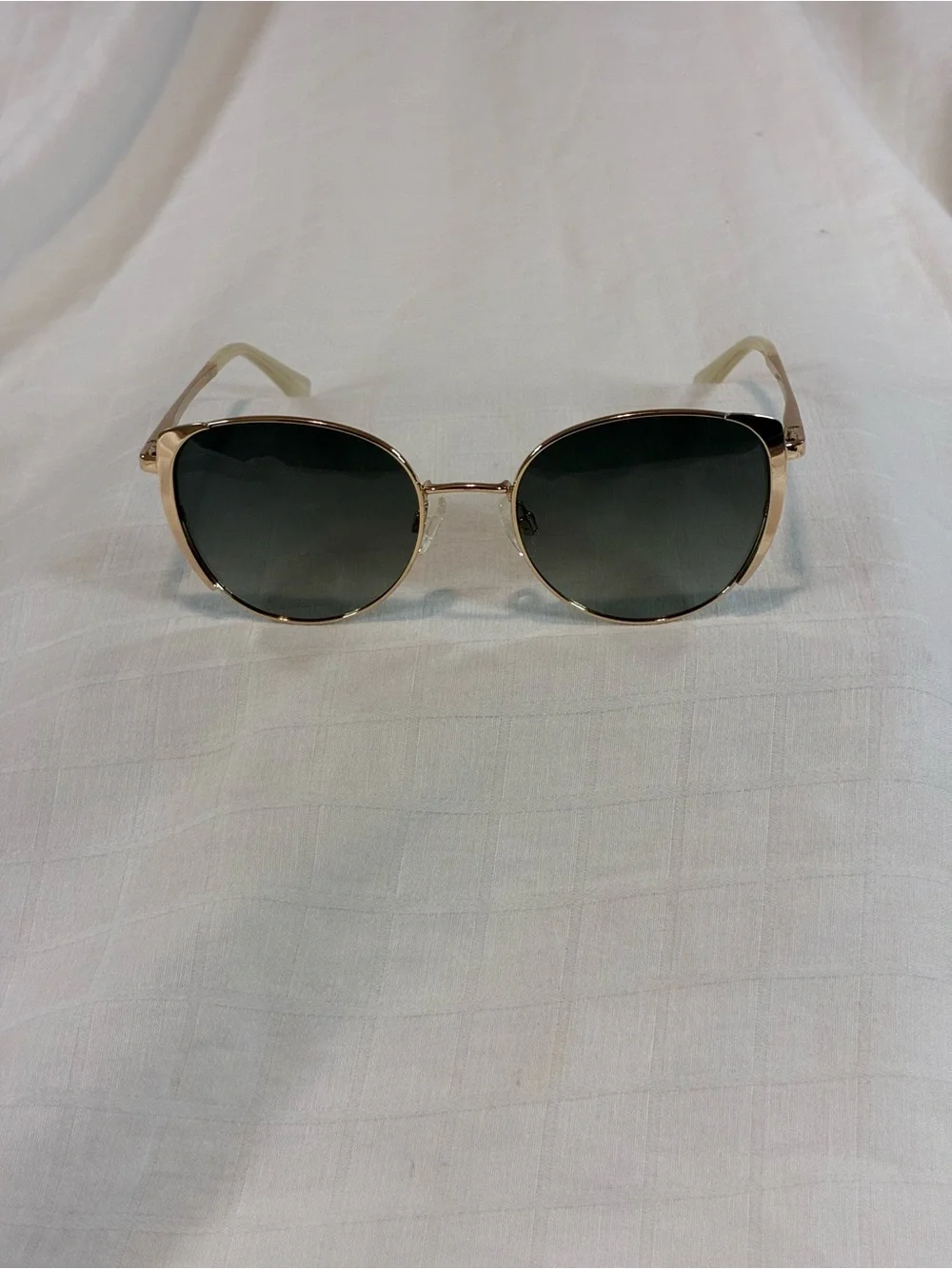 Women's Prive Revaux Gold Metal Frame Sunglasses with Gray Lenses
